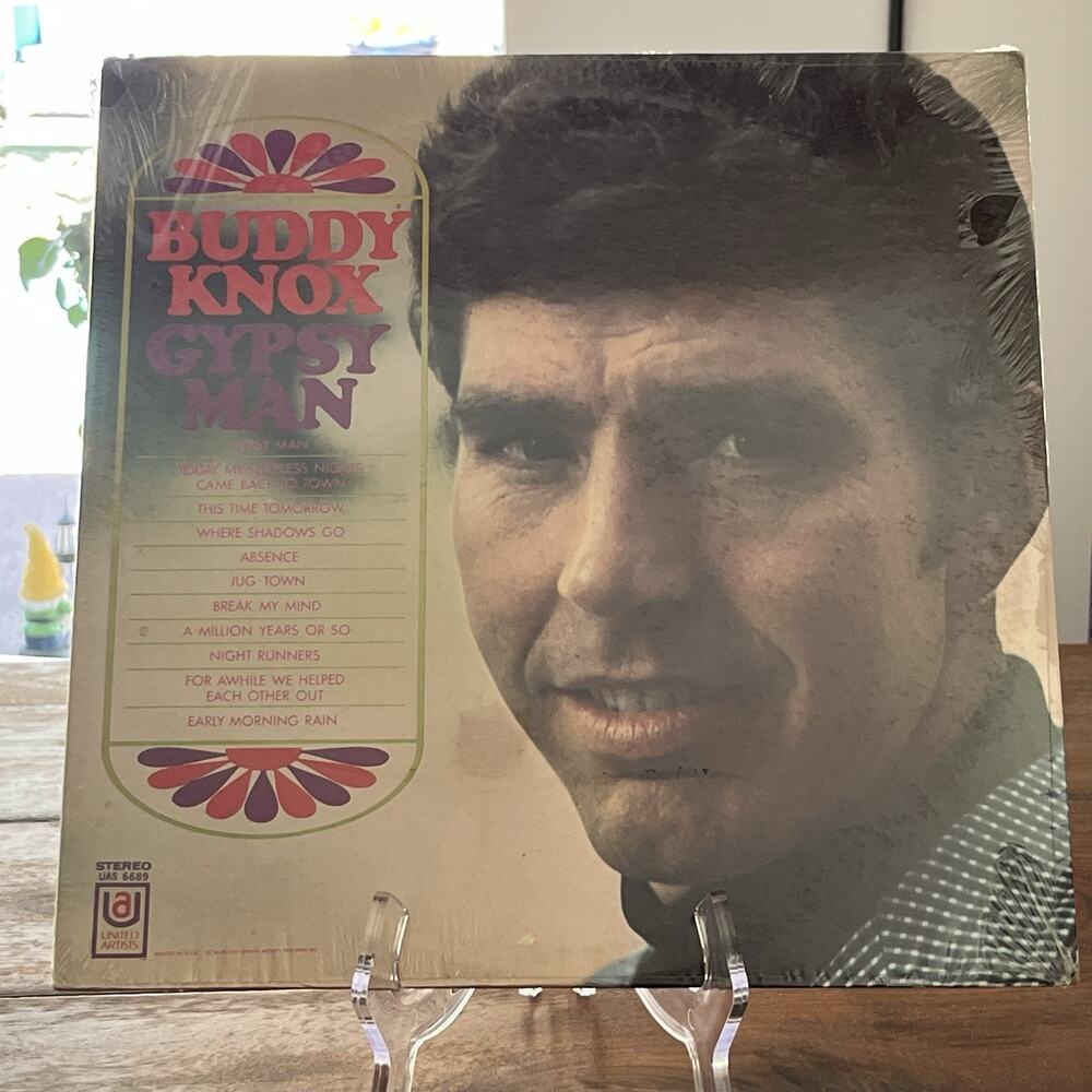 Buddy Knox Gypsy Man Vinyl LP 1969 United Artists UAS 6689 Sealed